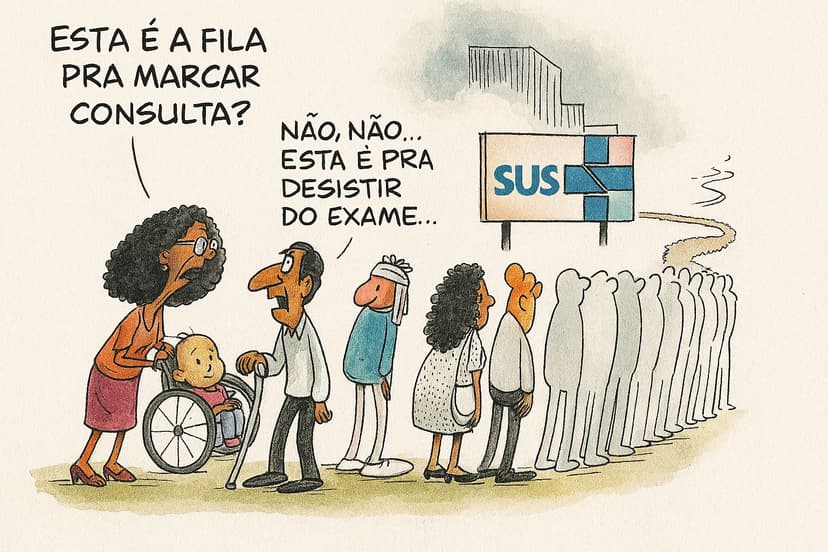 Filas intermináveis do SUS - Problema do sistema de saúde tradicional